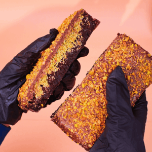 Pistachio Kunafa Brownies