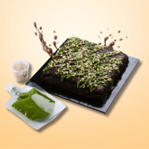 Matcha Almond Brownies