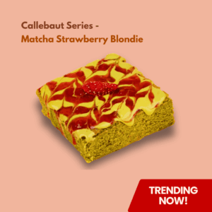 Matcha Strawberry Blondie