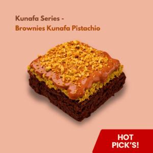 Pistachio Kunafa Brownies